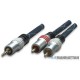 Cable Audio Stereo plug 3.5 mm a 2 RCA macho, 3 m